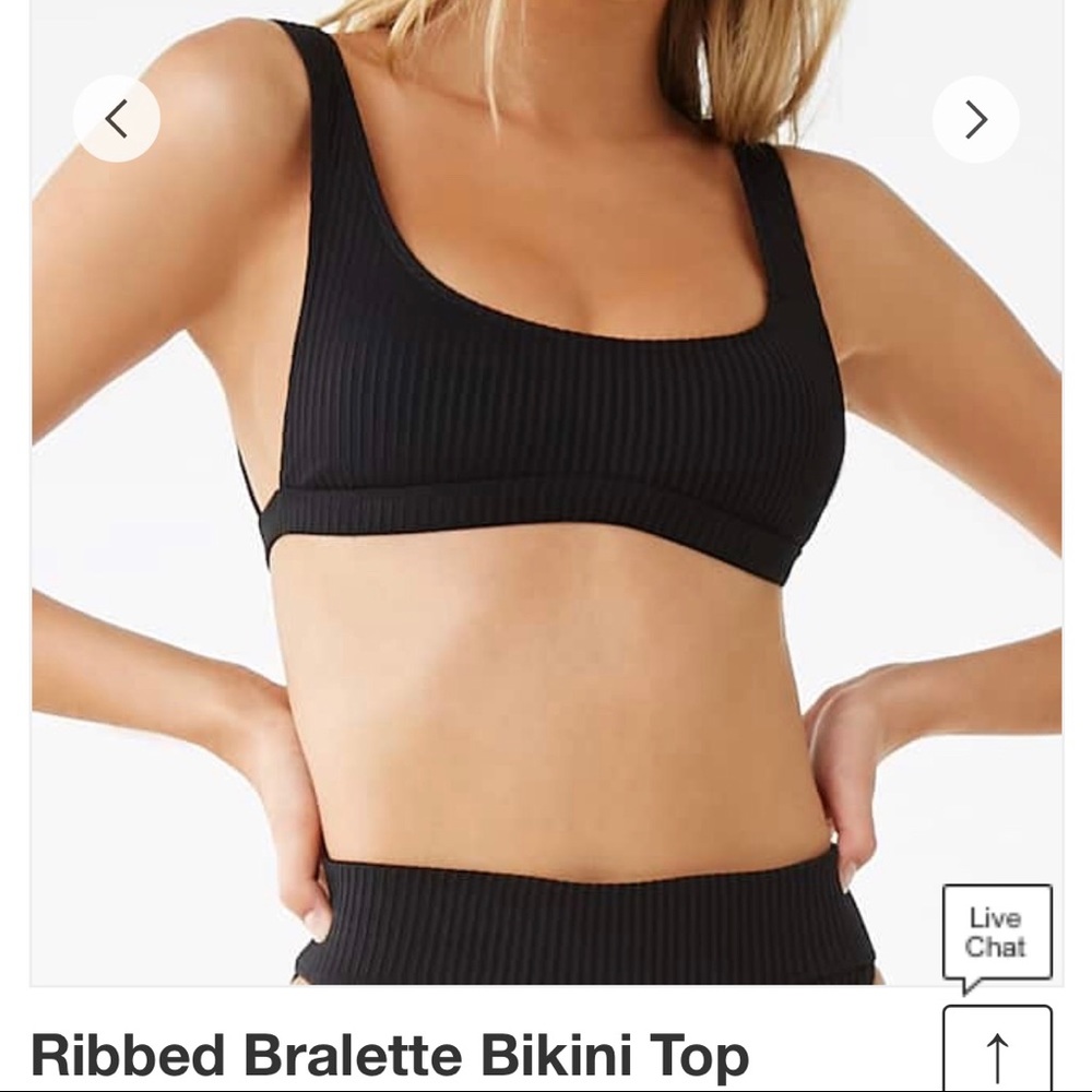 Rubbed bikini top